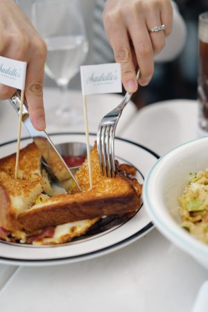 Egg & Bacon Toast Breakfast Set